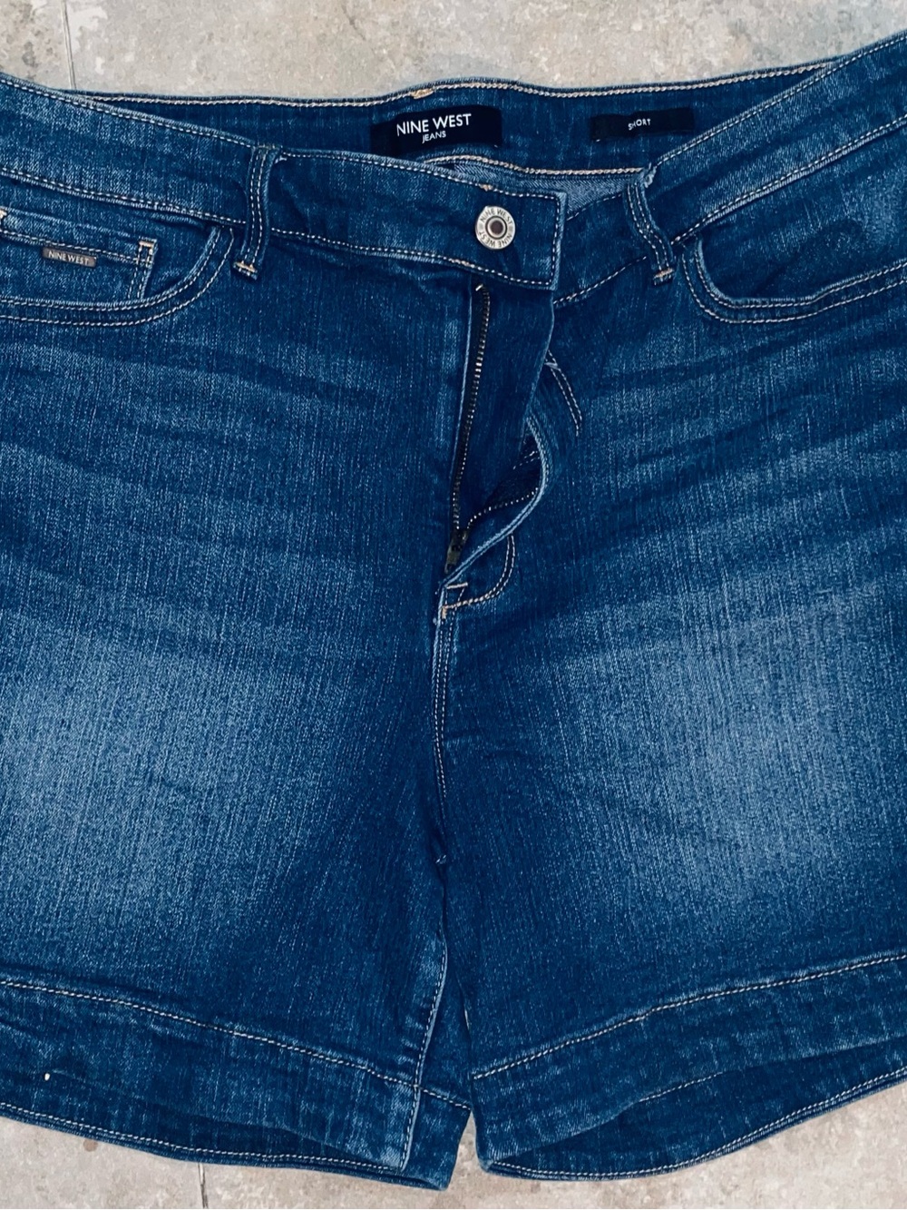 Nine West Dark Blue Cropped Denim Jeans